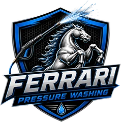Ferrari's Pressure Washing logo